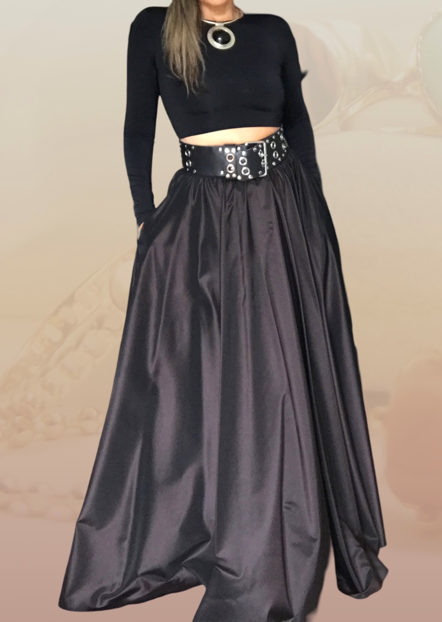 Dlouhá společenská sukně BOROS SK-L-BRW01